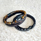 Multi Strap with Natural Stone Leather Bracelets for Men