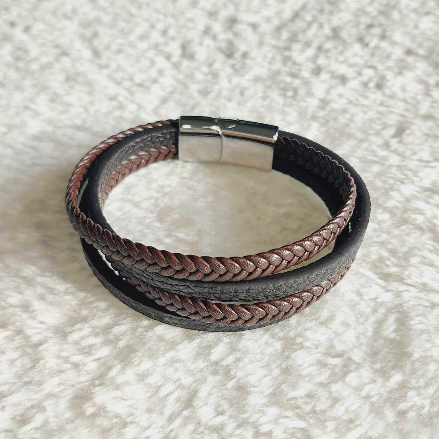 Multi Strap Leather Bracelets for Men