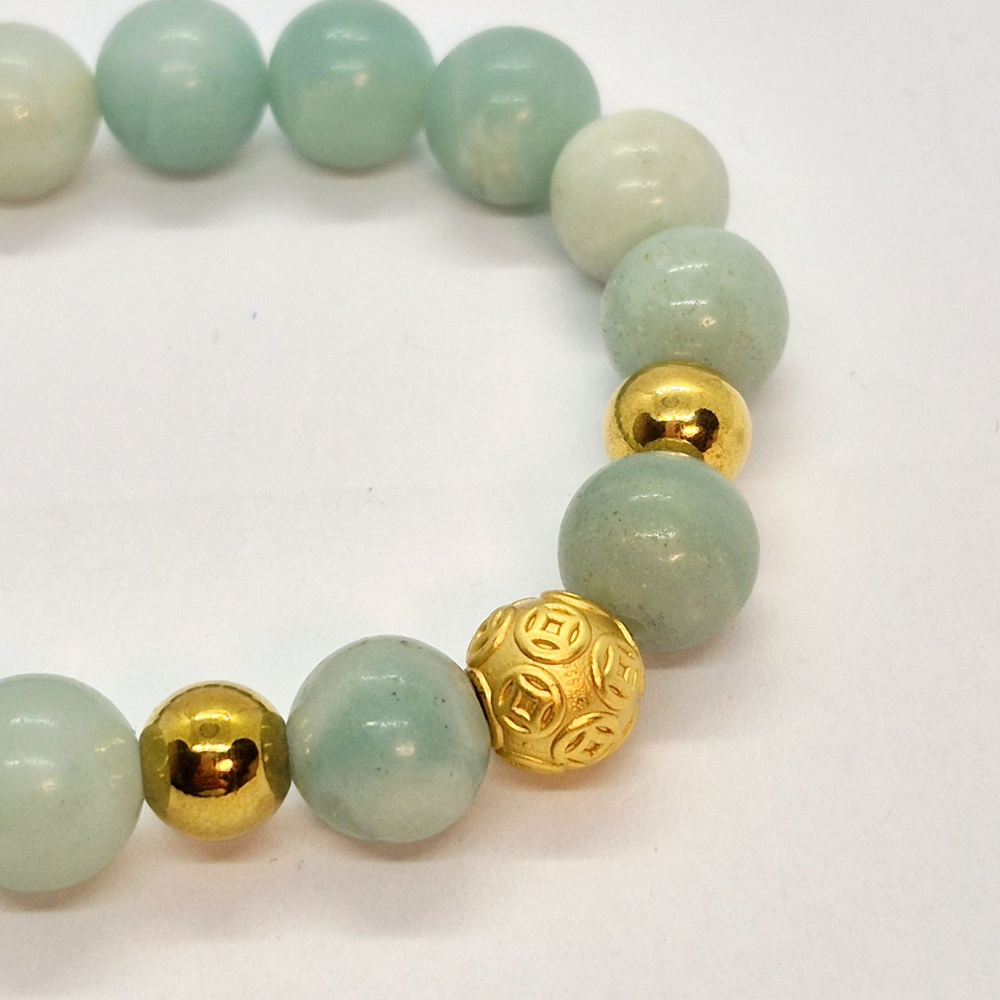 Natural Amazonite Bracelet in 10mm stones