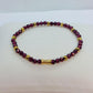 Natural Garnet Stone Bracelet with 4mm Stones