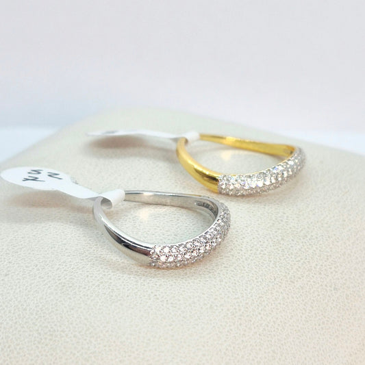 Sterling Silver Ring with Zirconia stones