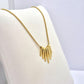 Geometric Pendant in Gold Plated Stainless Steel with Chain Necklace