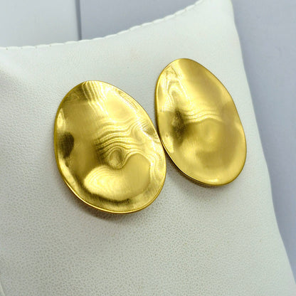 Earrings in Gold Plated Stainless Steel