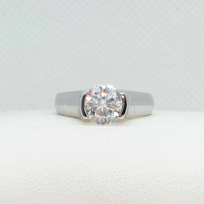 Moissanite 2ct Diamond Ring in Sterling Silver