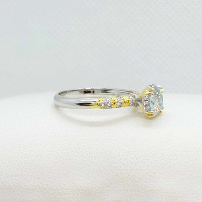 Moissanite 1ct Diamond Ring in Sterling Silver