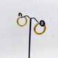 Hoop Earrings in Gold Plated Stainless Steel