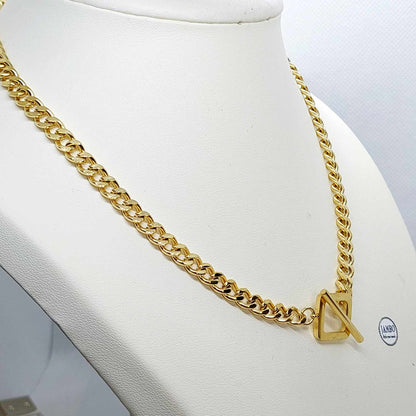 Designer Necklace In Gold Plated Stainless Steel