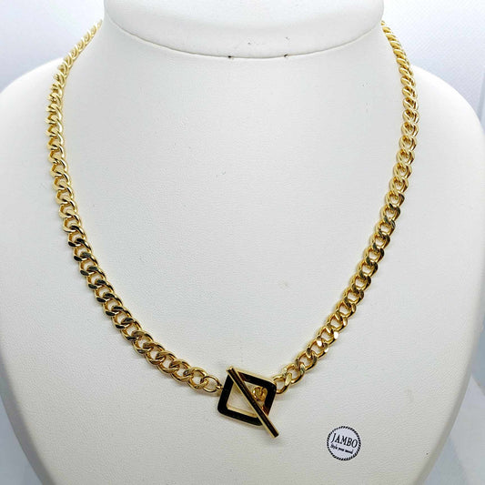 Designer Necklace In Gold Plated Stainless Steel