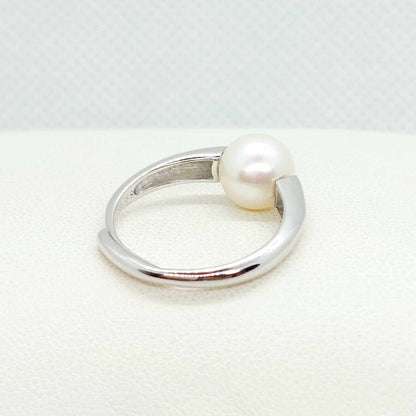 Natural Pearl Ring in Sterling Silver Resizeable