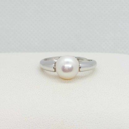 Natural Pearl Ring in Sterling Silver Resizeable