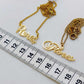 Customizeable Name Pendant In Stainless Steel with Gold Plated Chain Necklace