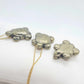 Natural Pyrite Turtle Pendant with Gold Plated Stainless Steel Chain Necklace