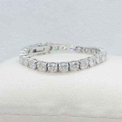 Moissanite Bracelet with stones of 0,5ct in Sterling Silver