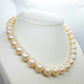 Natural 10-13mm Pink Pearl Choker Necklace 16inches