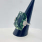 Natural 31ct Green Amethyst Ring in Sterling Silver