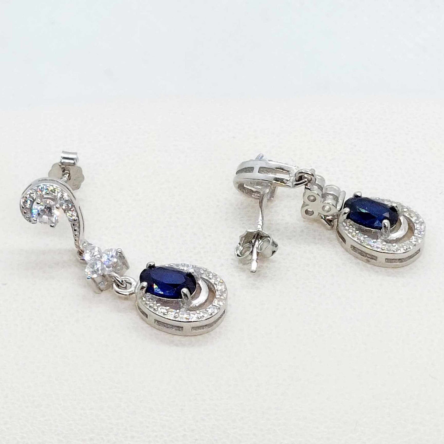 Natural Sapphire Set 4 X 0,5ct in Sterling Silver