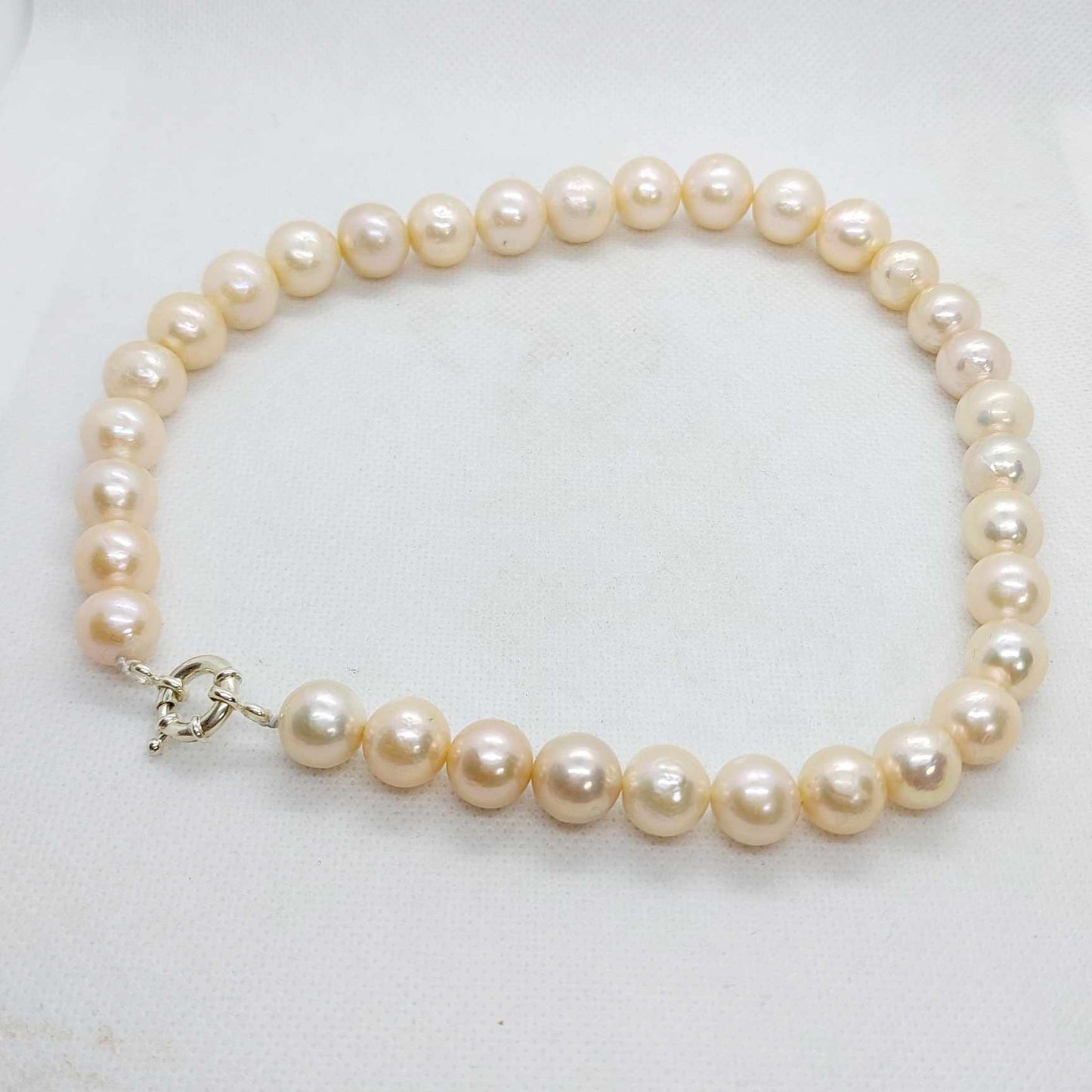 Natural 10-13mm Pink Pearl Choker Necklace 16inches