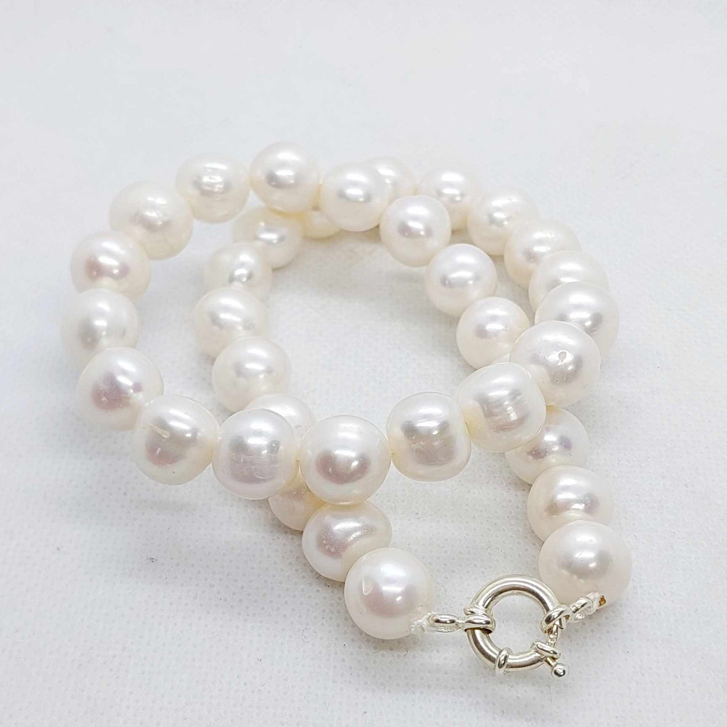 Natural 10-12mm Pearl Choker Necklace 16inches