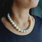 Natural 10-13mm Pink Pearl Choker Necklace 16inches