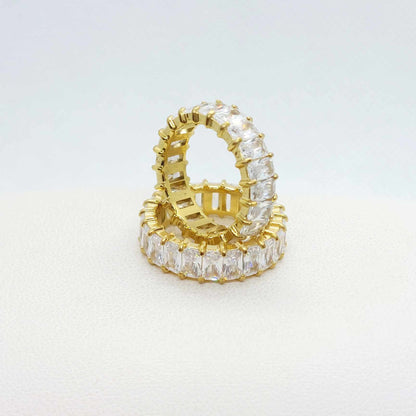 Zircon Ring in Stainless Steel
