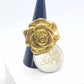 Big Flower Ring in Gold Plated Stainless Steel