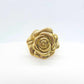 Big Flower Ring in Gold Plated Stainless Steel