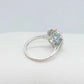 Natural Blue Topaz Ring with 2.3ct Stone in Sterling Silver