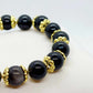 Natural Black Obsidian Bracelet in 10mm Stones