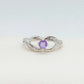 Natural Amethyst Mini Set in Sterling Silver