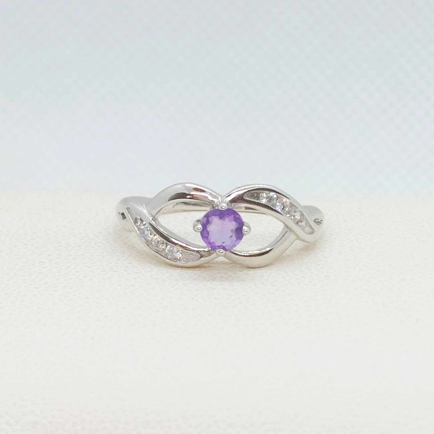 Natural Amethyst Mini Set in Sterling Silver