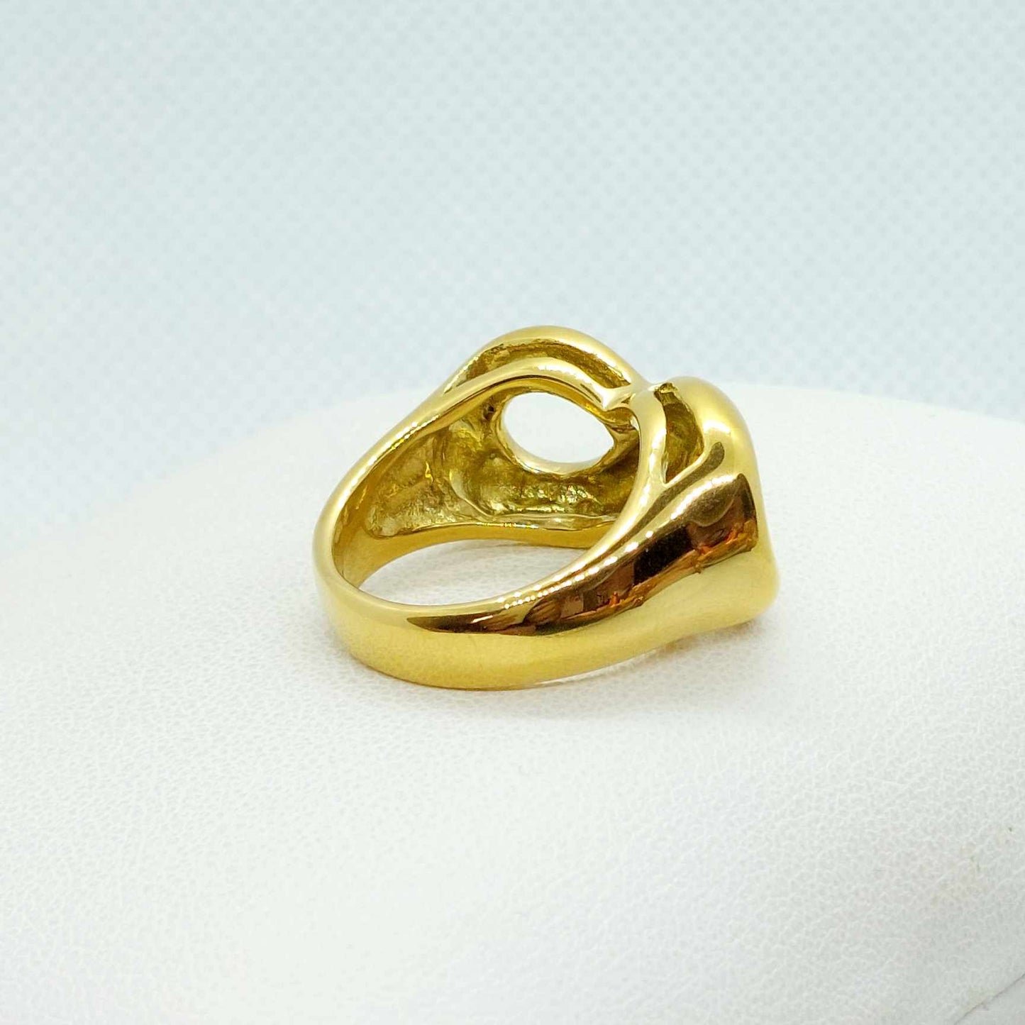 Large Infinity Ring Stainless Steel Gold Plated