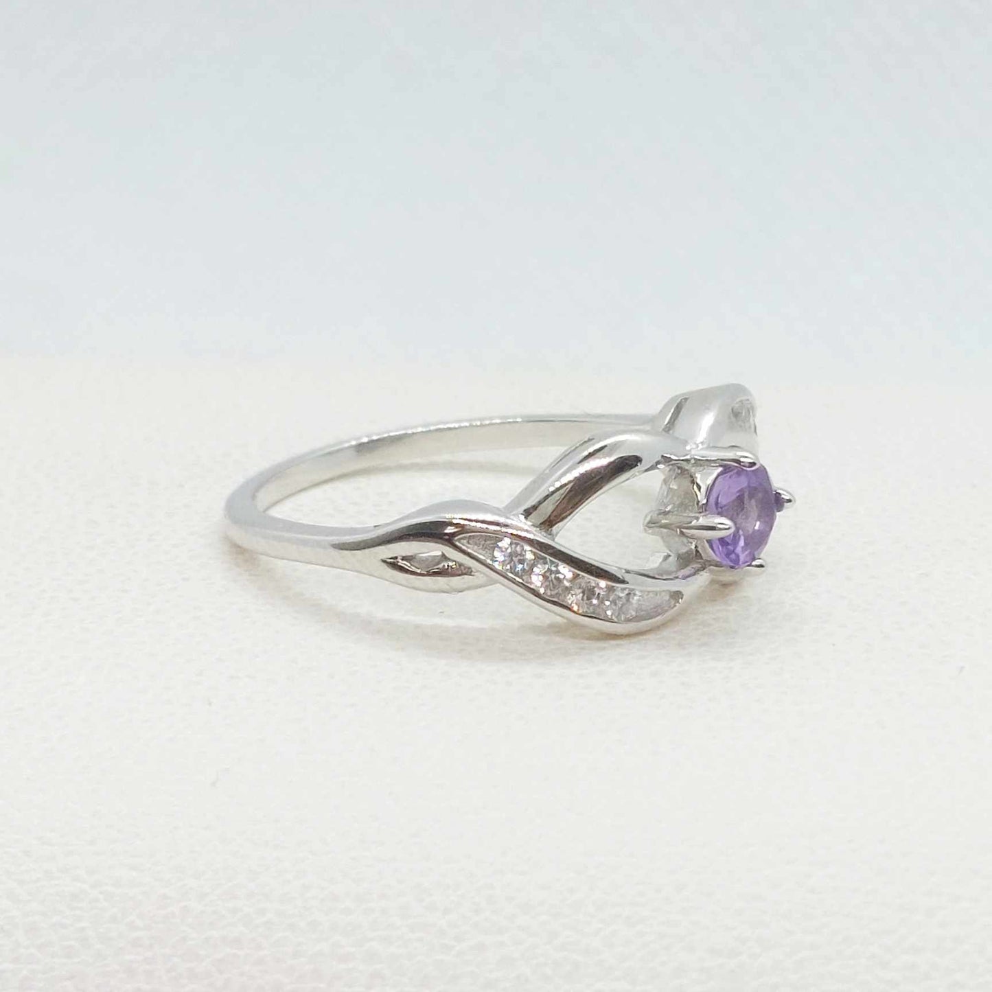 Natural Amethyst Mini Set in Sterling Silver