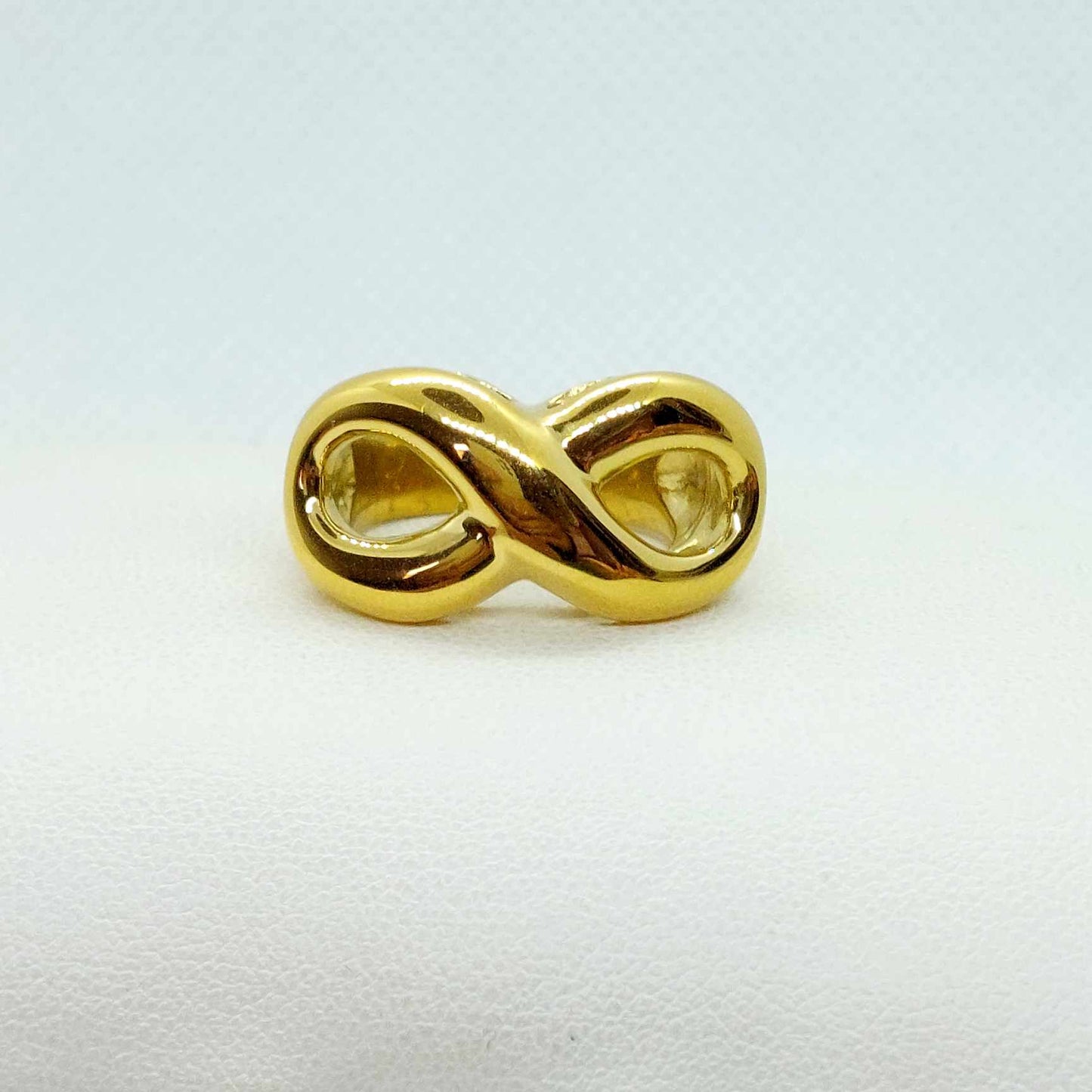 Large Infinity Ring Stainless Steel Gold Plated