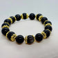 Natural Black Obsidian Bracelet in 10mm Stones