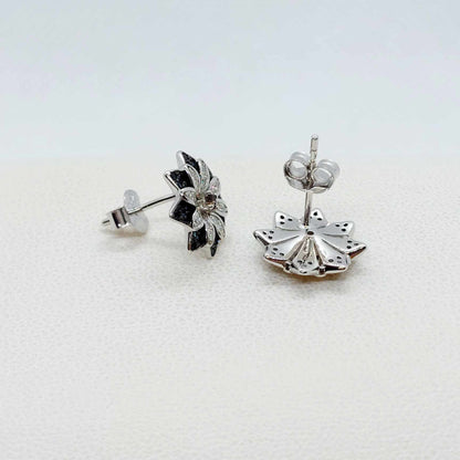 Natural Smokey Quartz and Black Spinel Set in Sterling Silver