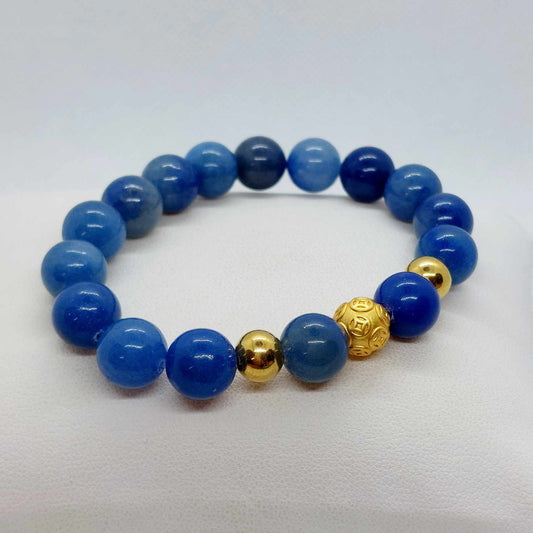 Natural Blue Aventurine Bracelet in 1Omm Stones