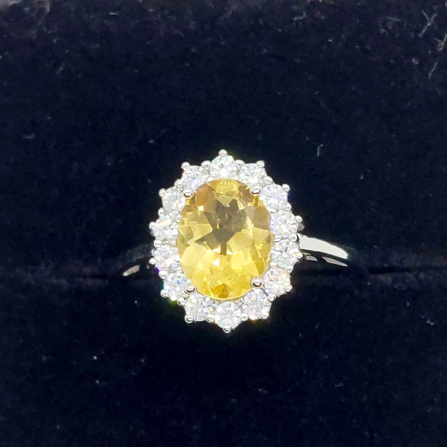 Natural 2.70ct Citrine Ring in Sterling Silver