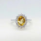Natural 2.70ct Citrine Ring in Sterling Silver