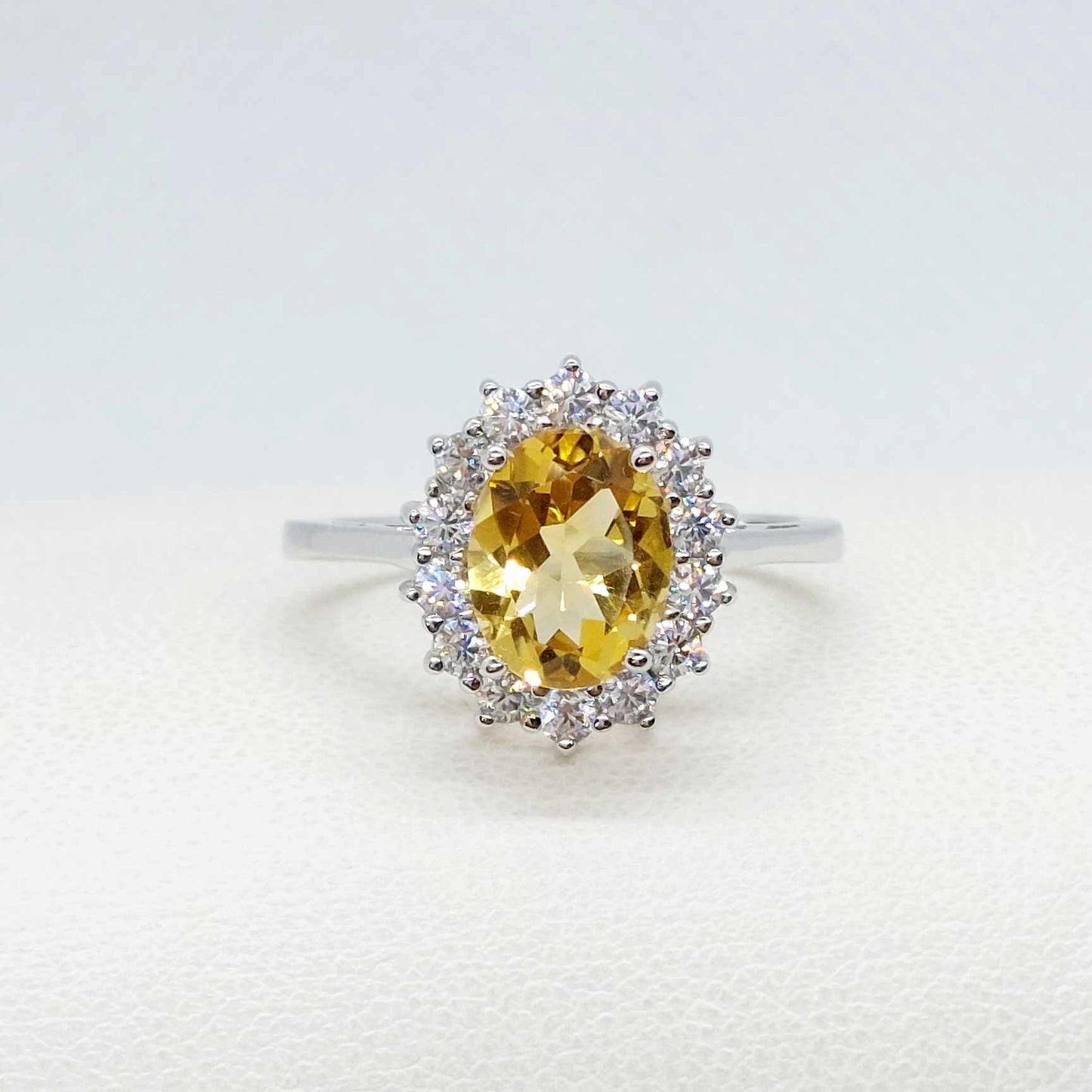 Natural 2.70ct Citrine Ring in Sterling Silver