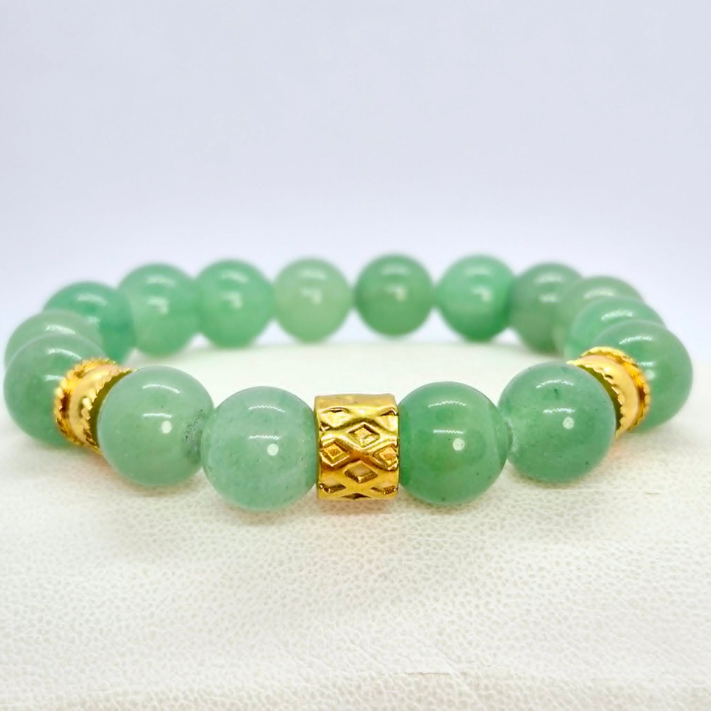 Natural Aventurine Bracelet in 10mm Stones