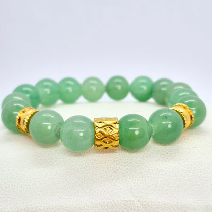 Natural Aventurine Bracelet in 10mm Stones