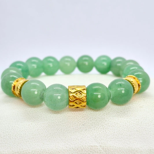 Natural Aventurine Bracelet in 10mm Stones
