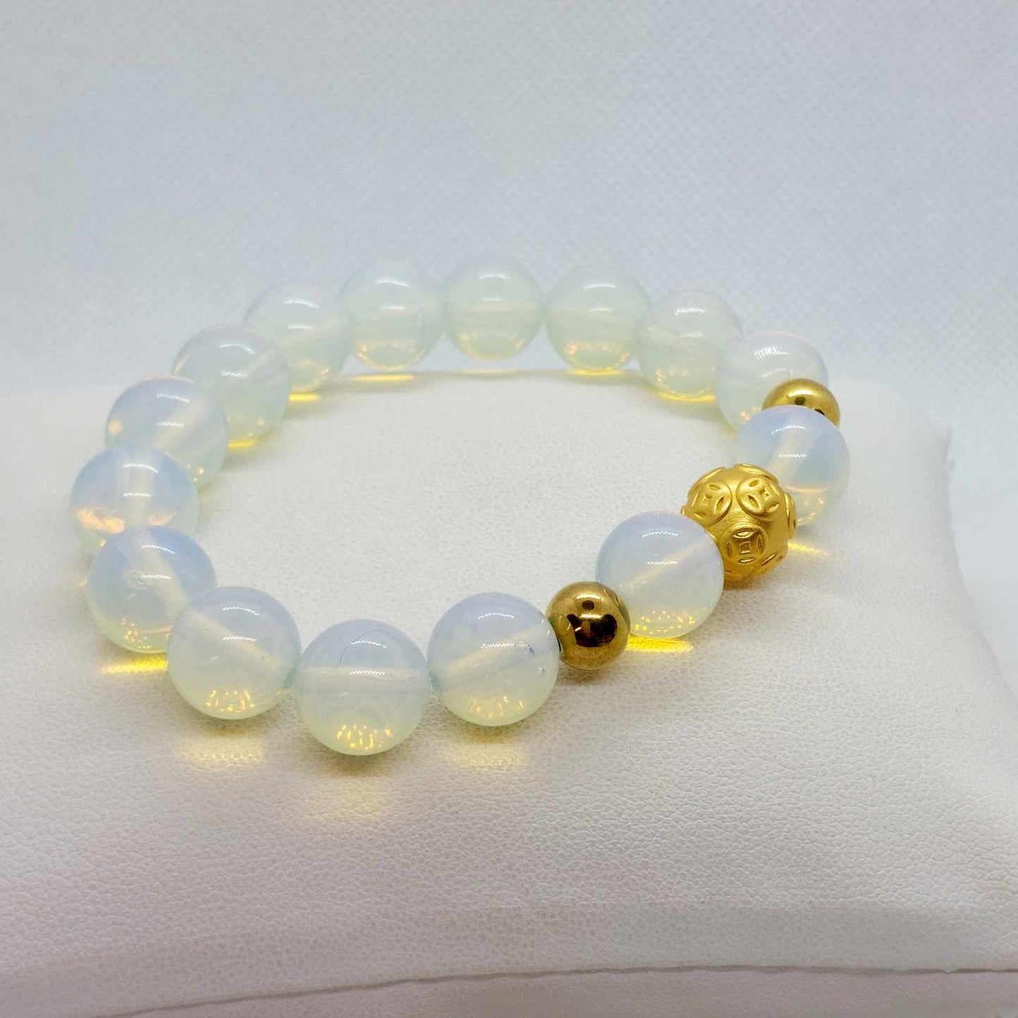 Natural Opal Bracelet in 12mm Stones