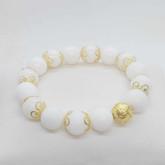 Porcelain Bracelet in 12mm Stones