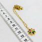 Star with Zircon Pendant in Stainless Steel with Gold Plated Necklace Chain