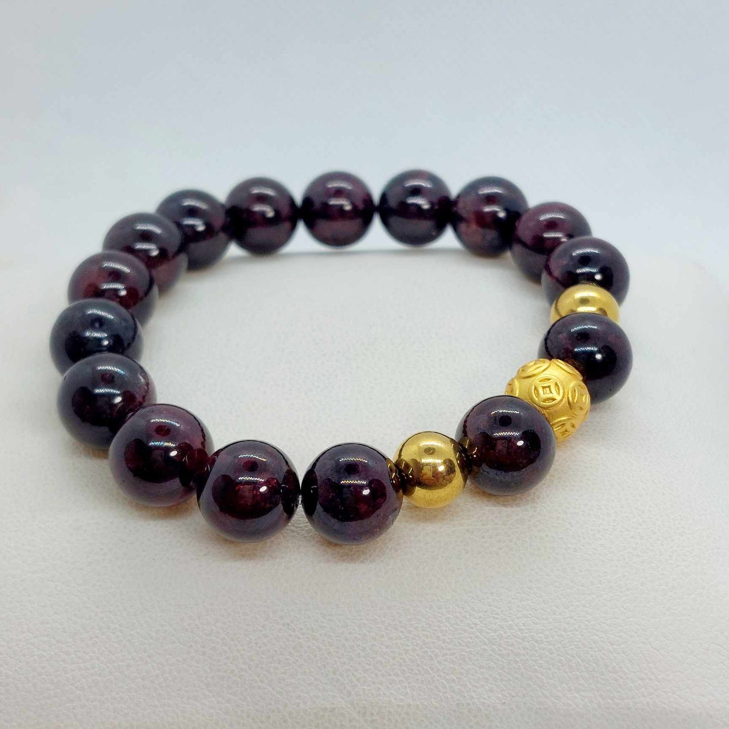 Natural Garnet Bracelet in 10mm Stones