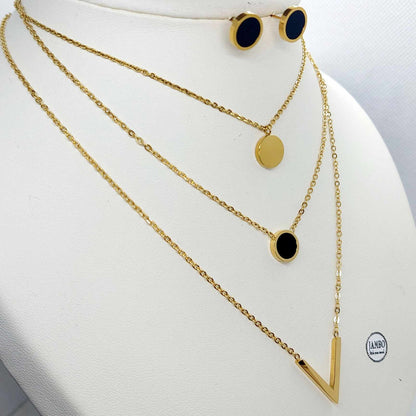 Mini Set in Stainless Steel Gold Plated