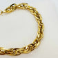 Necklace and Bracelet Set in Stainless Steel Gold Plated