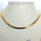 Snake Chain Necklace in Gold Platted Stainless Steel