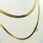 Snake Chain Necklace in Gold Platted Stainless Steel